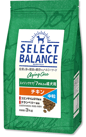 エイジングケア/7才以上の成犬用 チキン｜製品紹介｜セレクトバランス